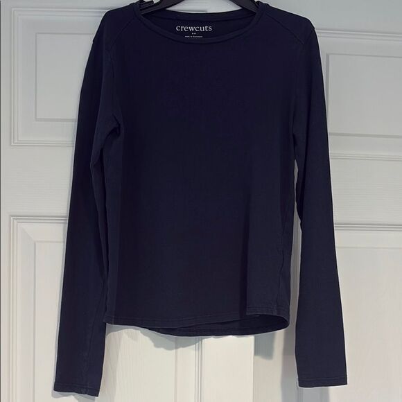 J. Crew Other - J Crew Crewcuts Girls Long Sleeve Navy Tee Shirt Size 10
